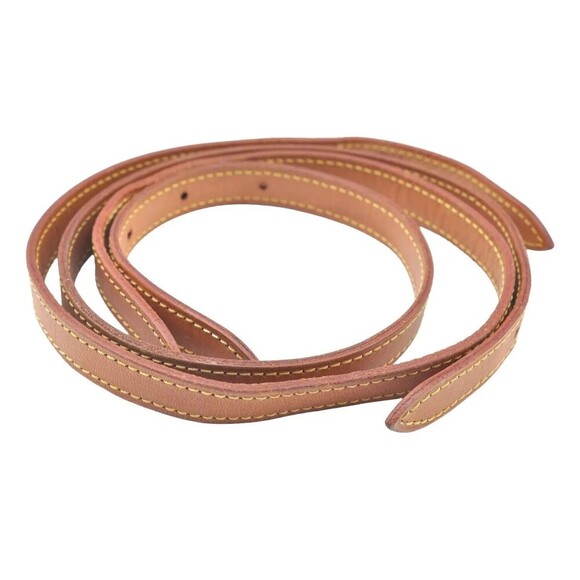 Louis Vuitton Handbags - Authentic Louis Vuitton Leather Shoulder Strap For Bucket PM 27.6" Beige K6267